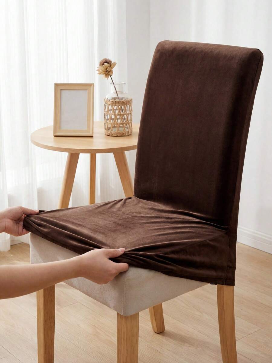 XL Dining Chair Covers Stretch Jacquard High Back Elastic Chairs Slipcovers For Living Room Kitchen Machine Washable - Multicolor - View 1