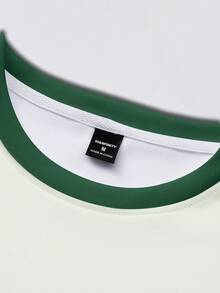 Manfinity Hypemode Men's Casual Sports Colorblock 09 Number T-Shirt, Holiday - Multicolor - View 3