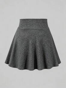 SHEIN 女童休閒百搭運動芭蕾舞裙褲 - 灰色 - 查看 2