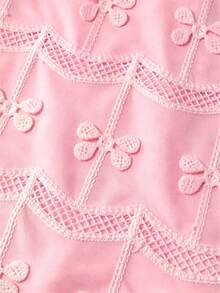GlowEve Women's Vacation Embroidered Decor Hollow-Out Fashion Blouse - Pink - View 6