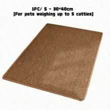 1 pièce Tapis à gratter extra large pour chat, tapis de sommeil en tapis, résistant aux griffures et anti-peluches pour protéger le canapé - Multicolore - Voir 12