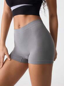 Loungeista 1pc Ladies Seamless Comfortable Boyshort Panties - Grey - View 5