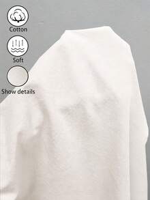 SHEIN Holidaya 女士夏季新款棉麻休闲抽绳卷边短裤，采用棉麻纹理面料，搭配弹性腰抽绳设计和卷边细节，打造轻松时尚的造型，适合日常外出、度假或轻度休闲场合，是一款百搭的休闲抽绳短裤，卡其色优雅长裤，宽松修身长裤。 - 白色 - 查看 7