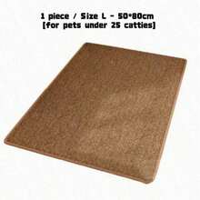 1 pièce Tapis à gratter extra large pour chat, tapis de sommeil en tapis, résistant aux griffures et anti-peluches pour protéger le canapé - Multicolore - Voir 15