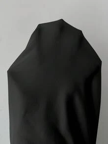 SHEIN Raffinéa 性感垂領繫帶網紗荷葉邊裙襬紮染花卉印花女款迷你洋裝 - 黑色 - 查看 4