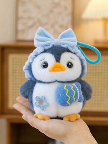 POKOJA LAND 1pc Cute Penguin Plush Doll, Adorable Carryable Charm Bag Accessory Desktop Companion For Pressure Relief & Tactile Sensory, Home Office Travel Gift For Friends Coworkers - Multicolor - View 7