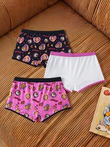 GARFIELD | SHEIN Cartoon Print Contrast Trim Boxer Briefs - Pink - View 2