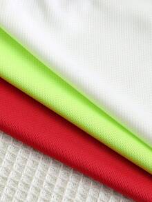 SHEIN 6 Pieces Set Young Boys Casual Sport Outfits,Letter Pattern Round Neck Shirt And Shorts,Summer Back To School Clothes For Parties,Sports & Daily Use - Multicolor - View 7