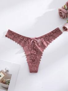 Snug Zone 8件套多色浪漫性感蕾丝女士丁字裤和T型背内裤，舒适 - 彩色 - 查看 7