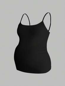 Modmama Camiseta ajustada casual de maternidad para el verano - Rosa - Ver 6