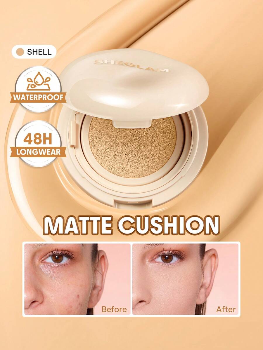 SHEGLAM Lock & Go Long-Lasting 氣墊粉餅-Shell - Shell - 查看 1