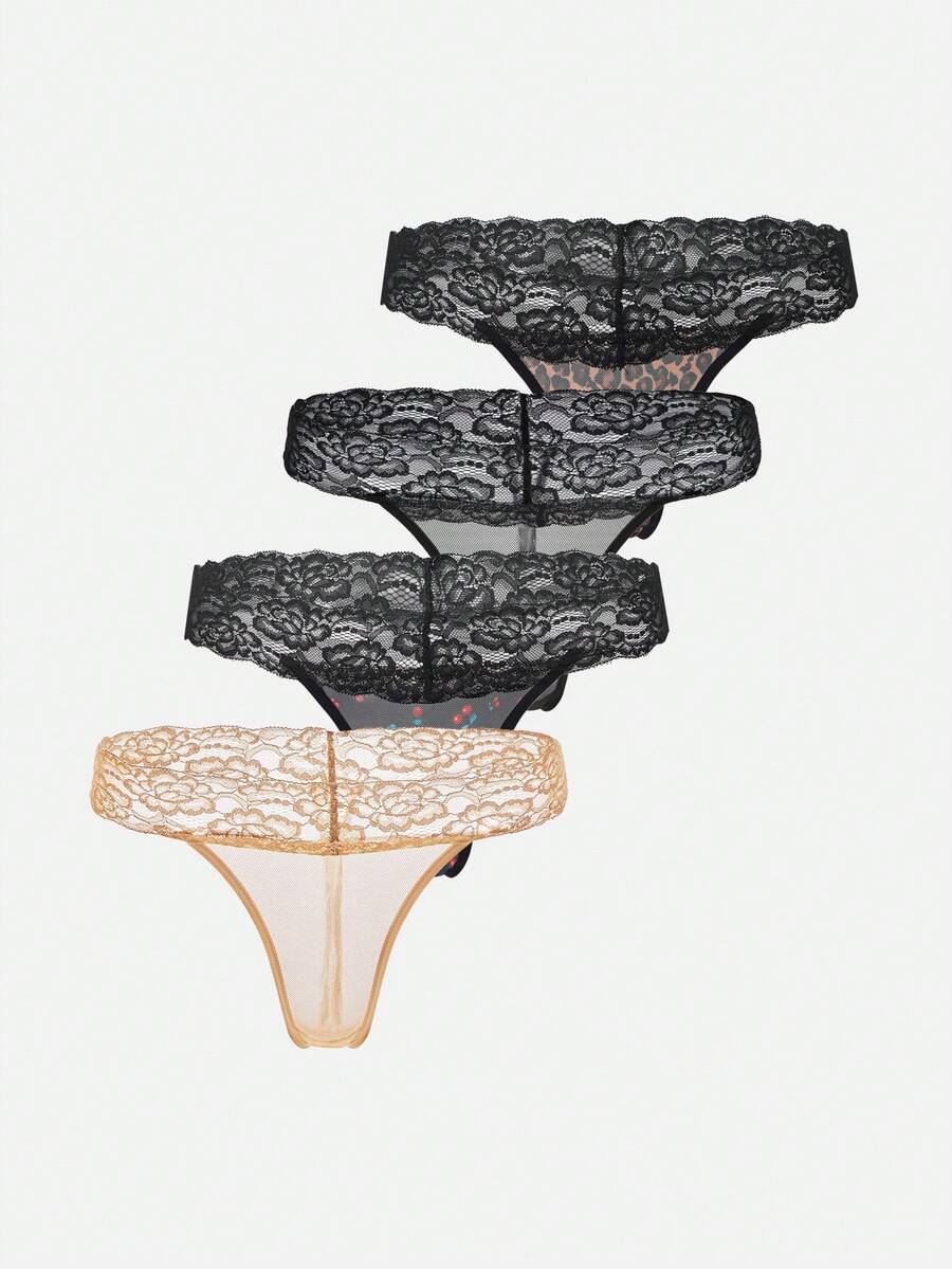 Bella Beso Quần lót ren gợi cảm cho nữ 4 chiếc/gói - Xem 1