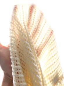 SHEIN Tween Girl Apricot Knitted Shawl, Suitable For Pairing With Camisoles, Dresses, Suitable For Daily, Casual, Party Occasions - Apricot - View 6