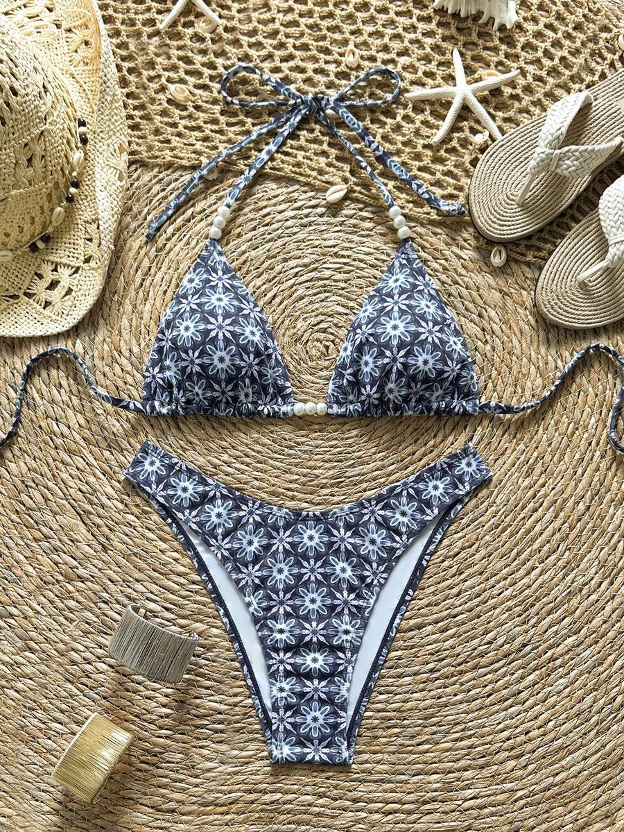Soleia Women's Vacation Beach Floral Print Swimwear Set - Multicolor - View 1