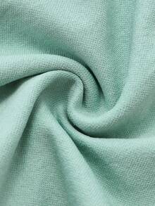 SHEIN Sports Women's Solid Color Casual Fitness Shorts - Mint Green - View 6