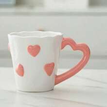 Love Handle, Cute Cartoon Hand Drawn Ceramic Cup, Milk Mug, Coffee Cup - Multicolor - View 7