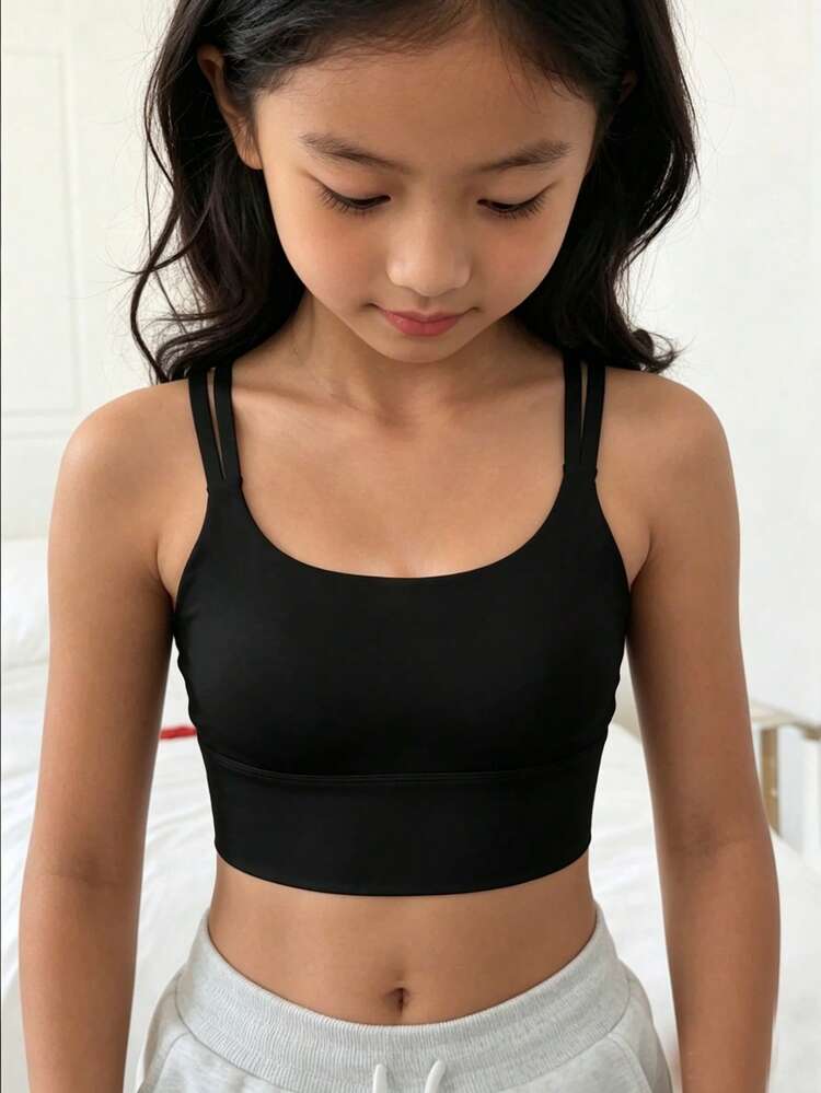 Tween Girls' Camisole Crop Top Vest Undershirt