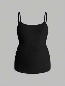 Modmama 3pcs Solid Color Casual Versatile Maternity Camisole Tank Tops For Daily Outings - Dark Grey - View 3