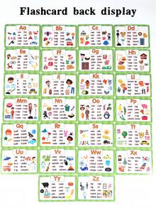 MINKOJA 26 Alphabet Flash Cards For Kids 3+, Montessori STEM Early Learning Toy, Double Sided Word & Picture Cards, Writing Practice Cards, Waterproof Reusable Portable Educational Cards For Home Kindergarten Travel, Perfect Holiday & Back To School Gift - Multicolor - View 5