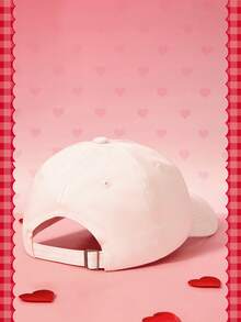 HELLO KITTY AND FRIENDS | SHEIN 1頂棒球帽，適用於棒球、籃球及其他運動，秋季百搭，運動風，1990年代復古風，鮮豔色彩，平簷帽，可調節休閒老爹帽，中性運動遮陽帽，防曬休閒帽，適合旅行、派對、海灘及其他場合 - 粉 - 查看 4