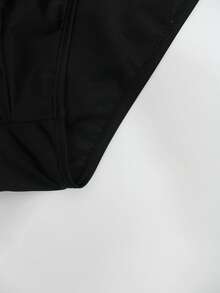 Naviga Onda Men's Letter Print Swim Briefs, Suitable For Beach, Travel, Swimming Pool, Holiday - Black - View 6