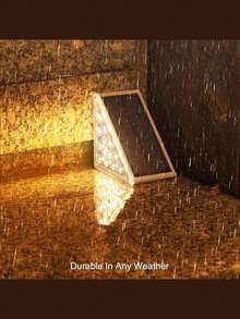 6PCS Luces de Escalera Alimentadas por Energía Solar, Luces de Escalera LED Solares Impermeables para Exteriores, Luces Decorativas Alimentadas por Energía Solar, Adecuadas para Escaleras de Jardín, Patio, Terraza, Escalones Delanteros, Camino, Entrada, Porche y Decoración de Iluminación Exterior de Patio - Multicolor - Ver 7