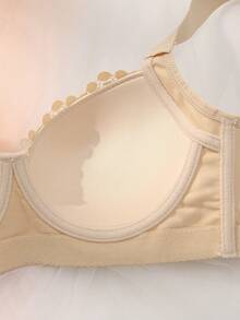 DesireSculpt 3pcs/Set Bra Renda Wanita, Bra Berkawat Penyangga dengan Tali Lebar yang Lembut & Nyaman - MultiWarna - View 7