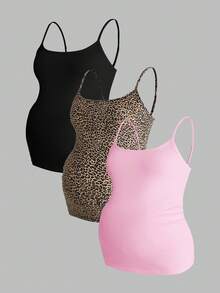 Modmama Camiseta ajustada casual de maternidad para el verano - Rosa - Ver 14