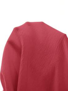 SHEIN 夏季度假純色無肩帶連身短褲 - 粉色 - 查看 6