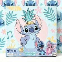 Disney 1 Stitch Digital Painting Zootopiaseries DIY Painting Set, Birthday Gift, Home Decoration, Party Gift - Blue Stitch head pineapple digital oil painting - View 5