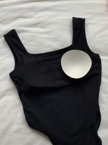 Comfortcana Áo liền thân hai dây in chữ gợi cảm, thời trang dành cho nữ. - màu đen - Xem 7