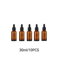 5个装（5毫升-100毫升）琥珀色玻璃滴管瓶，酊剂瓶，带玻璃滴管，适用于精油、芳香疗法、香水、实验室、药房、液体、旅行，玻璃瓶带玻璃滴管 - 分裝瓶 - 查看 10