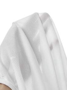Cheerettes Women's Plus Size Solid Color Casual Versatile Daily Wear & Sports T-Shirt - White - View 8