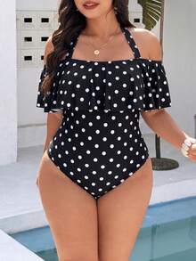 Women Plus Size Sports Dresses - Black and White 2 - View 5