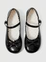 ROMWE Kawaii Women Shoes Black Loafers Closed Toes Mary Jane Flats Bow Lace Lolita Shoes Ballet Dance Shoes