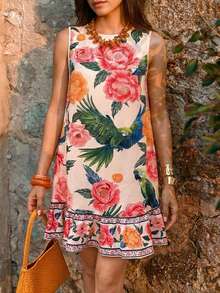 Women Long Dresses - Multicolor - View 7