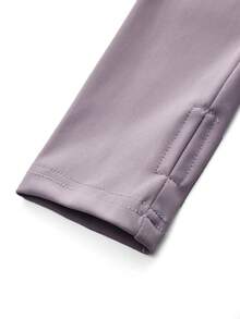 SHEIN Cheerettes Sudadera con capucha con cordón y manga larga para mujer - Morado - View 8