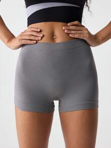 Loungeista 1pc Ladies Seamless Comfortable Boyshort Panties - Grey - View 6
