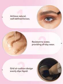 SHEGLAM Brow-Fection 斜角刷 & 浸巧克力髮絲狀筆觸液體 Eyeborw Eyeborw 凝膠筆易於著色持久速乾造型勾勒輪廓填充眉妝 - Chocolate - 查看 7