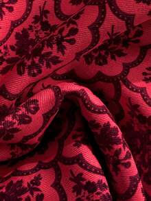 Swim Mod Printed Bikini Swimwear For Beach & Vacation - Burgundy - View 6