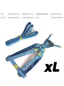 1 Set Colorful Pet Dog Harness And Leash, Adjustable Fashion Walking Vest For Small & Medium Dogs, Outdoor Reflective Puppy Harness & Leash Set, Stylish Dog Walking Gear - Multicolor - View 10