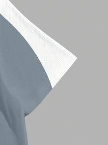 Manfinity Hypemode Áo thun nam size lớn phong cách thời trang phối màu khối logo tối giản, phù hợp mặc hàng ngày - Nhiều màu - Xem 3