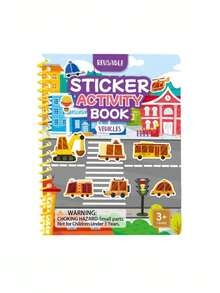 Princess Farm Animals Vehicles Reusable Sticker Book Waterproof Double Sided Design Cognitive Learning Activity For Kids 3+ Travel Friendly Play Christmas Stocking Fillers Holiday Gift Ideas Must Haves - Multicolor - View 13