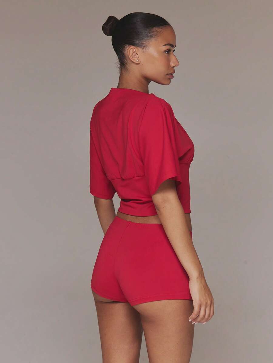 MUSERA Women Two-Piece Outfits - Red - View 1