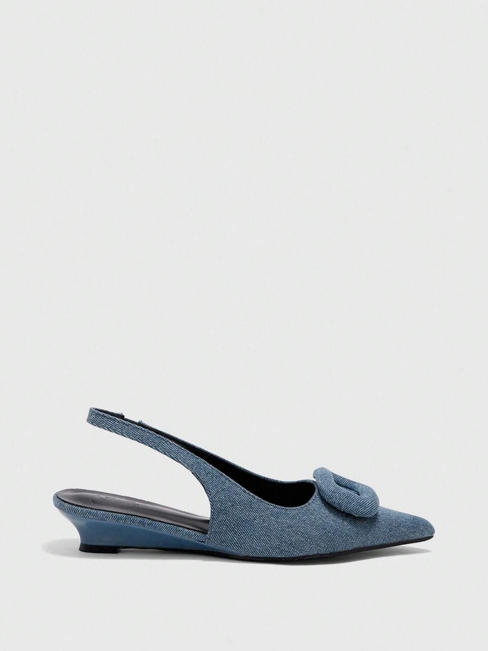 CUCCOO GRLICON Women Shoes Spring Summer Comfort Pointed Low Heel Back Empty Buckle Women's Flat Shoes Daily Commuter Dating