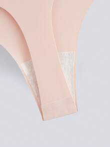 Loungeista 5pcs Women Seamless Invisible Sexy Comfortable T-Style Briefs, Quick Dry Sports G-String, All Day Comfort - Multicolor - View 7