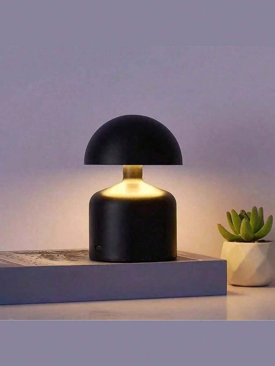 Modern Cordless Mushroom Touch Lamp, Dimmable Brightness, USB Rechargeable, Portable Adjustable Desk Lamp, Suitable For Home Decor, Bedside Or Tabletop, Perfect Holiday Gift - Multicolor - View 1