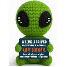 POKOJA LAND 1 Hand-Crocheted Desktop Decorative Ornament Fun And Adorable Animal/Plant Sci-Fi Designs Birthday Gift Card Mother's Day/Father's Day Gift For Dad Present For Colleagues, Family, Mom, Women, Men, Her, Him, Sisters, Best Friends Hand-Knitted Positive Emotions Knitting & Crocheting Gratitude, Inspiration, Encouragement Creative Graduation & Holiday Gifts Party Favors, Small Gifts, Souvenirs - Multicolor - View 14
