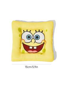 SpongeBob SquarePants | SHEIN 1 个可爱纸盒印刷杯垫 - 黃色 - 查看 4