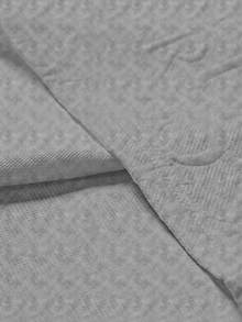Manfinity Homme Kaos Lengan Pendek Pria, Desain Jacquard Huruf Rajut, Gaya Modis dan Serbaguna, Cocok untuk Pakaian Sehari-hari Kasual, Mudah Dipakai, Liburan - Grey - View 3